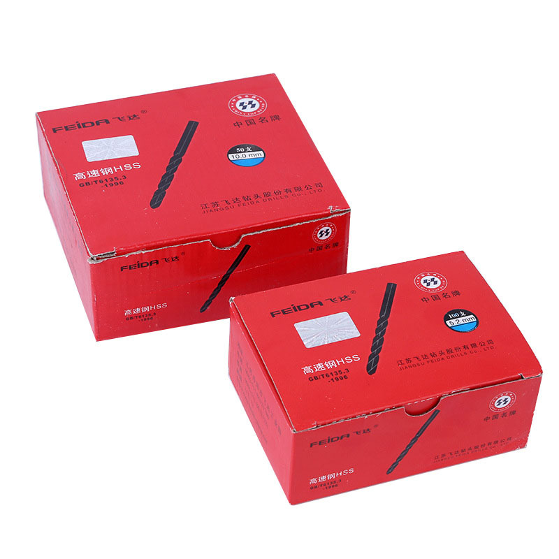 Authentic agent Jiangsu Feida straight shank 4341 rolling twist drill straight shank twist drill stainless steel iron