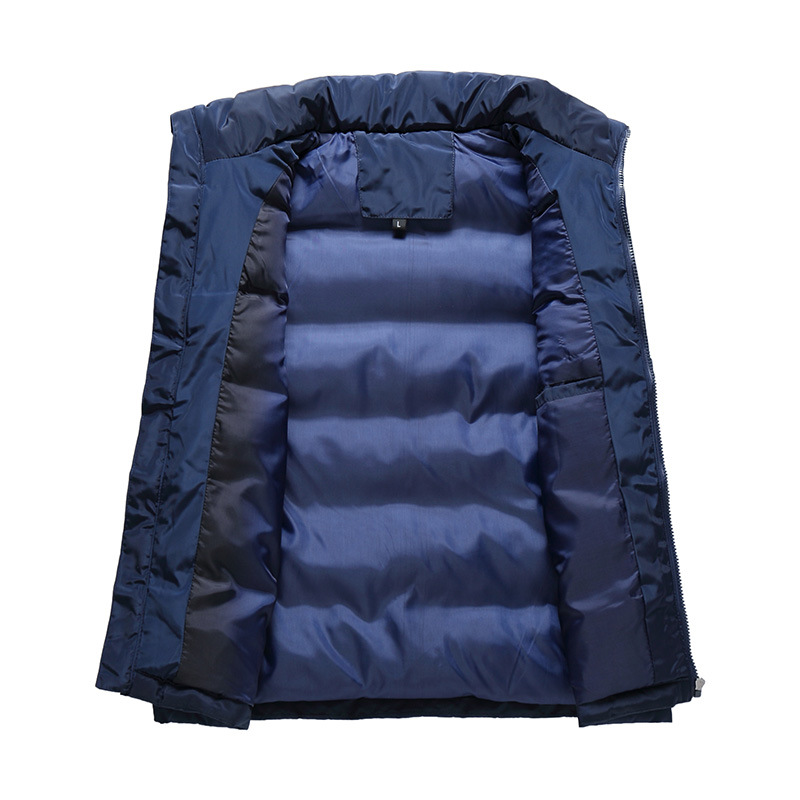 Transfronterizo chaleco de ropa de hombre de tamaño grande hombre otoño invierno cálido chaleco de algodón transfronterizo Amazon AliExpress chaqueta fabricantes de moda