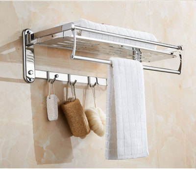 廠家直銷特價不鏽鋼毛巾架304不鏽鋼浴室置物架衛生間壁挂浴巾架