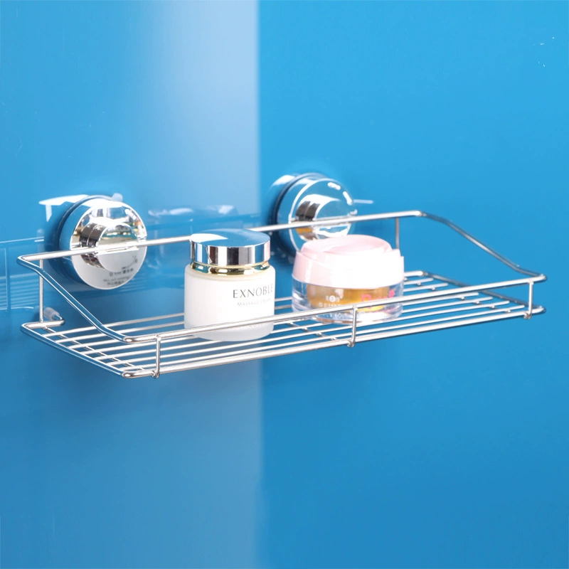 Партия ванной комнаты присоски квадратная стойка Туалет настенный стеллаж для хранения ванная комната угловая рама из нержавеющей стали