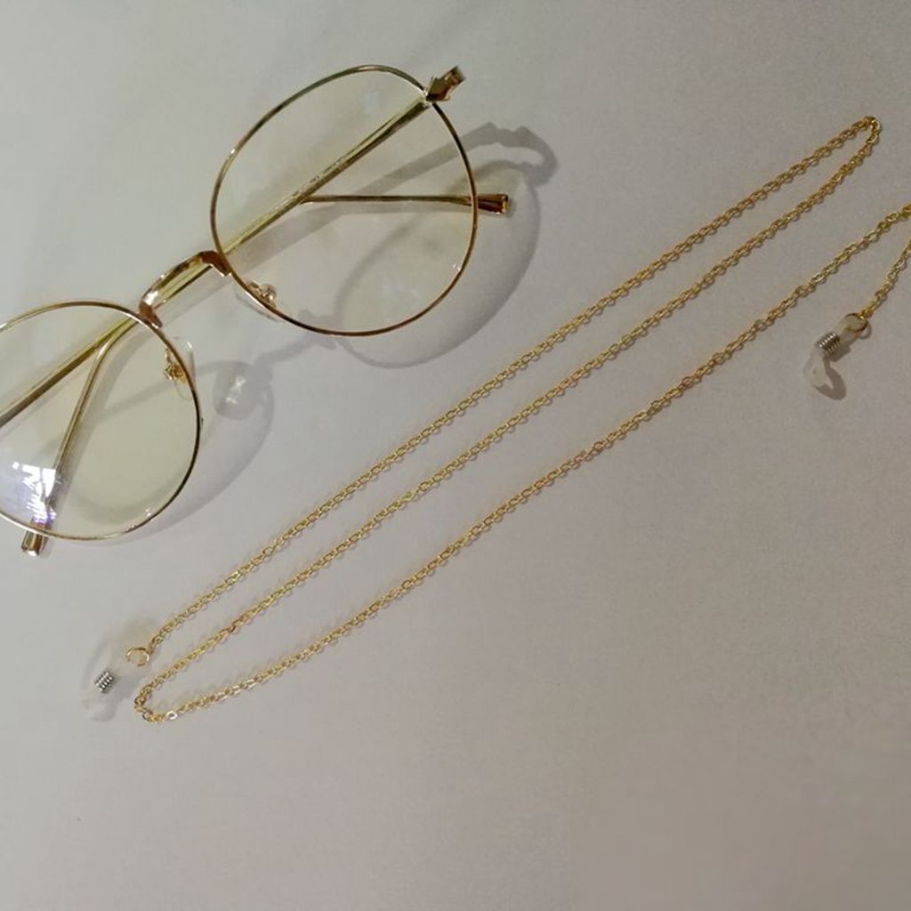 Golden Metal Chain Sunglasses Chain Fashion Sunglasses Anti-slip Hanging Chain Glasses Chain display picture 12