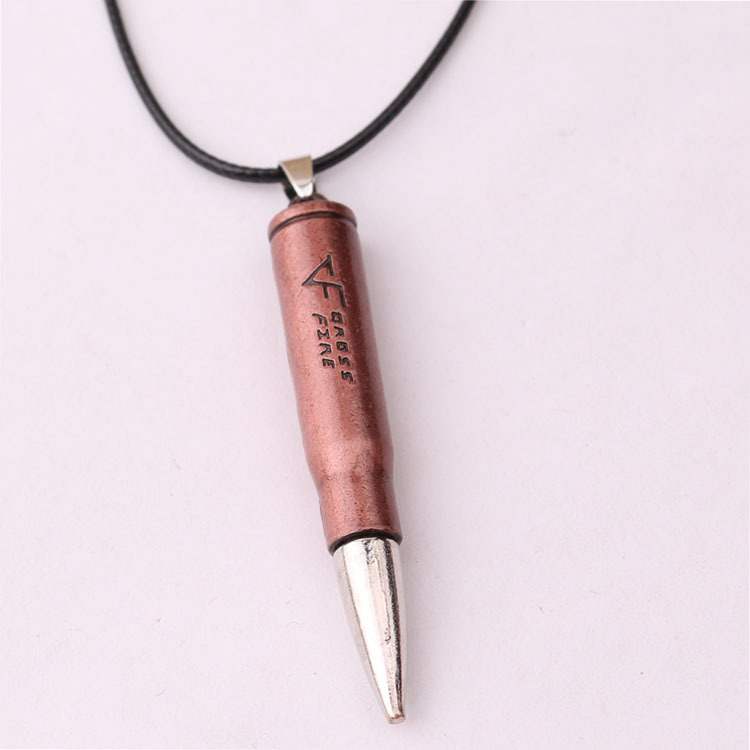 Fashionable Personalized Bullet Necklace for Men and Women Lovers Letter Creative Collar Chain Pendant Initial Jewelry_voghion.com
