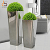 Metal hotel flowerpot stainless steel for office, decorations, jewelry, wholesale