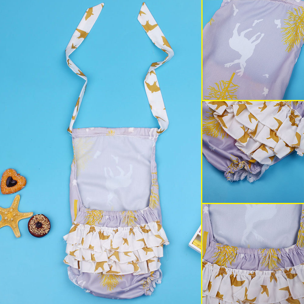 (中性）女婴麋鹿印花吊带蛋糕裙爬服 灰色 码数->70