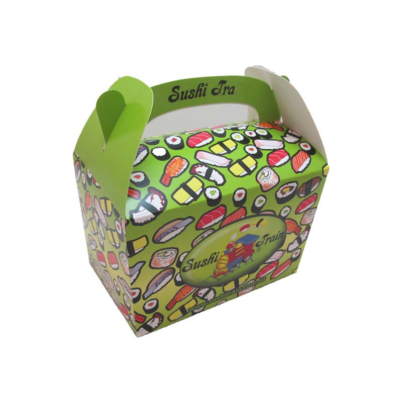 厂家印刷寿司盒外卖寿司打包盒手提式食品包装盒