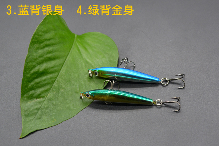 Sinking Minnow Lures shallow diving minnow baits bass trout Fresh Water Fishing Lure