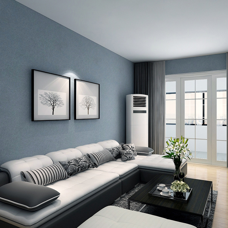 包郵批發牆布蠶絲無縫簡約現代純素色壁布電視背景牆北歐工廠直銷