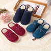 Demi-season comfortable wear-resistant keep warm slippers with bow for beloved for pregnant, footwear, wholesale