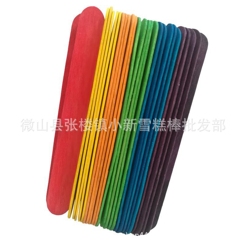 150 color ice cream stick handmade tly material popsicle stick wide color tongue depressor wooden stick wholesale