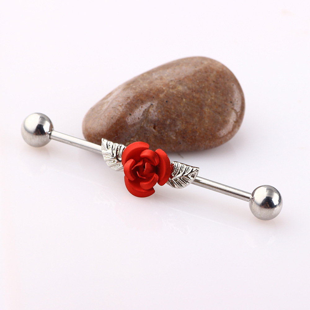 Labret piercing jewelry detail image