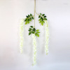 Spot wholesale wedding decorative flower simulation flower living room decorative bean petrolement plastic flower vine encrypted wisteria flower special offer