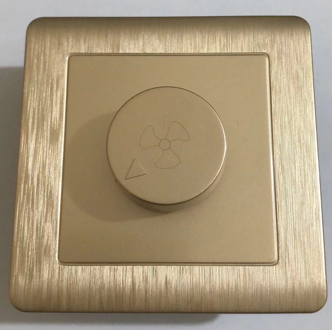 BONA  调速开关 C10拉丝金色 C10-031  墙壁开关插座  家用酒店款