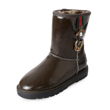 外贸新款雪地靴子女低筒平底冬季女棉鞋保暖雪地靴5825厂家