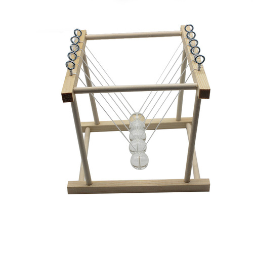 Science and Technology Small Production Newton's Pendulum Children's Science Experiment Bump Ball Physics Billiards Children's Palace DIY Creative Works