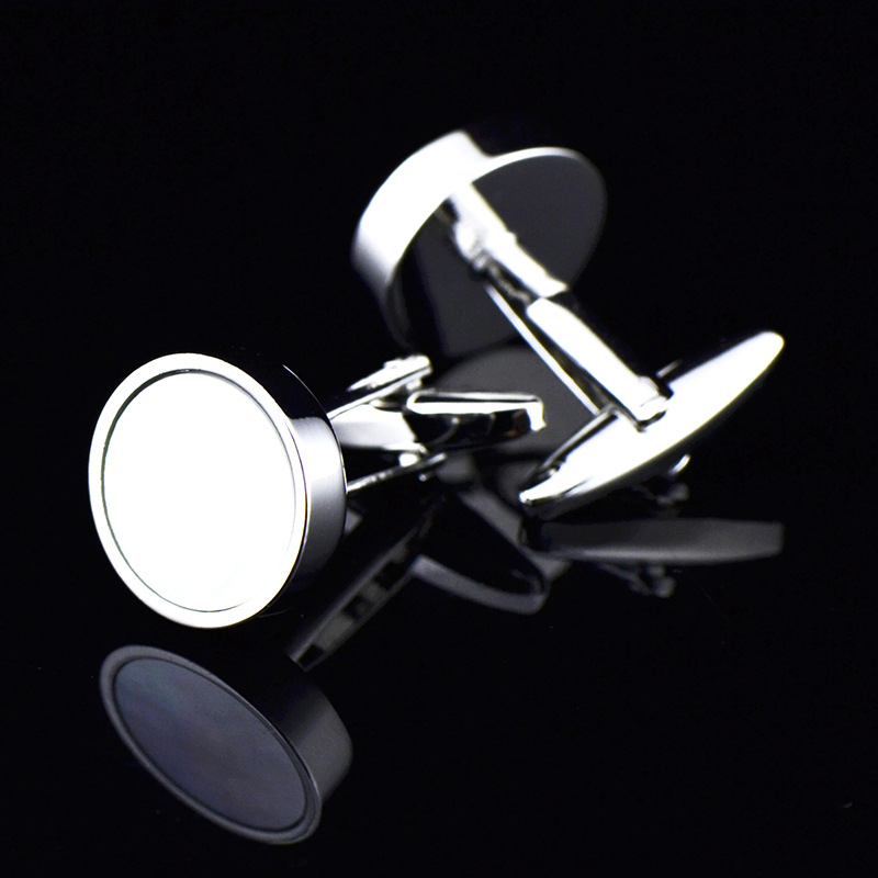 INBO ixiukou round white shell cufflinks cufflinks men's French button 820cufflinks/991495