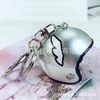 Summer helmet, cartoon keychain, motorcycle, transport for car, bike, pendant, internet celebrity