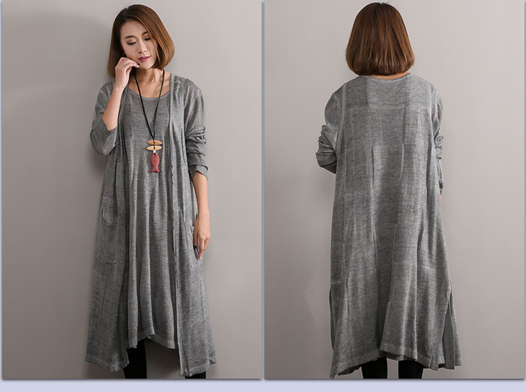 Gilet femme TRIBU GéOMéTRIQUE en Coton et lin - Ref 3318362 Image 15