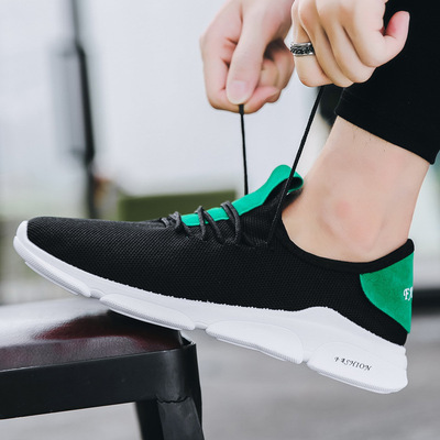 2019 new pattern light non-slip ventilation Single shoes Beijing cloth shoes man Korean Edition Trend leisure time motion