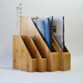 厂家文件夹竹制文件盒竹子收纳盒办公室竹盒A4A6资料夹竹制品
