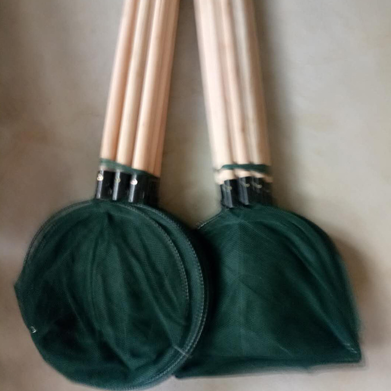 Factory direct supply wooden net to catch small fish, small shrimp, dense eye wooden rake net copying, new convenient and strong net copying, fishing bag