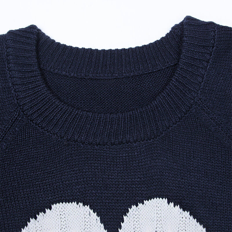 441g Weight Long Sleeve Sleeve Length Pullovers Placket Type Regular Sleeve Sleeve Type Polyacrylonitrile Fiber, knit Fabric Type Regular Top Length Sweater Tops Type Daily, Street Occasion Round Neck Neckline Slim Fit Type Heart Shape Pattern Spring, Autumn Season Women's Gender Elegant Style Wholesale Women's Elegant Heart Shape Long Sleeve Sweaters & Cardigans 35