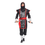 [万圣节cosplay服装成人儿童演出火影忍者武士武术表演日本忍者]