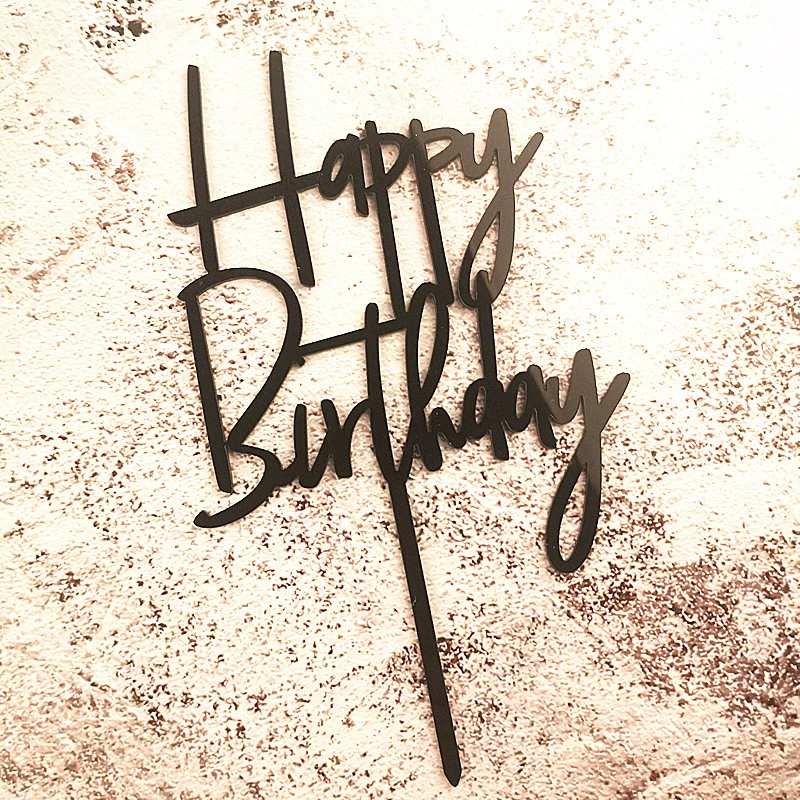 Новый товар HAPPY BIRTHDAY Акриловый торт Respuent День рождения украшение для торта