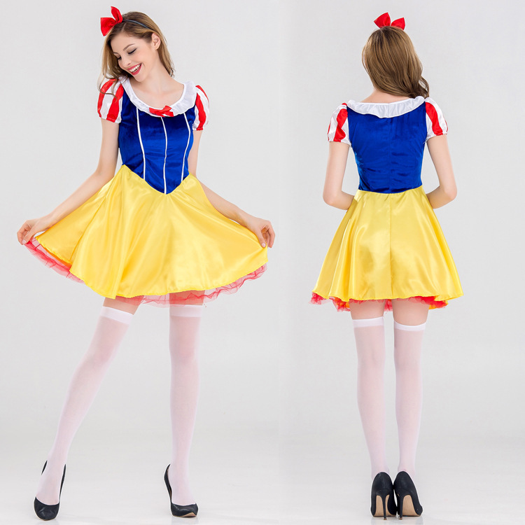 Halloween costume costume adult snow princess dress short dress Halloween costume costume adult snow princess dress short dress