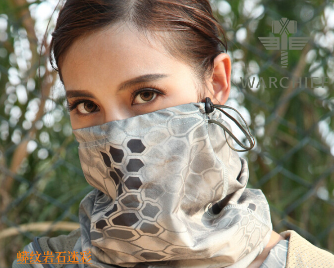 Bufanda de camuflaje táctico bufanda de equitación al aire libre variedad multifuncional bufanda mágica elástica a prueba de arena sombrerería