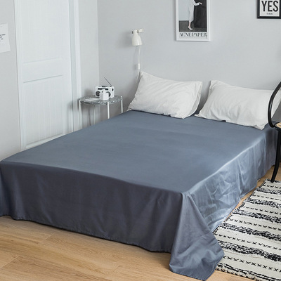 批发全棉床单单件1.8/2米双人床1.5m男女单人学生宿舍纯色棉布双|ms