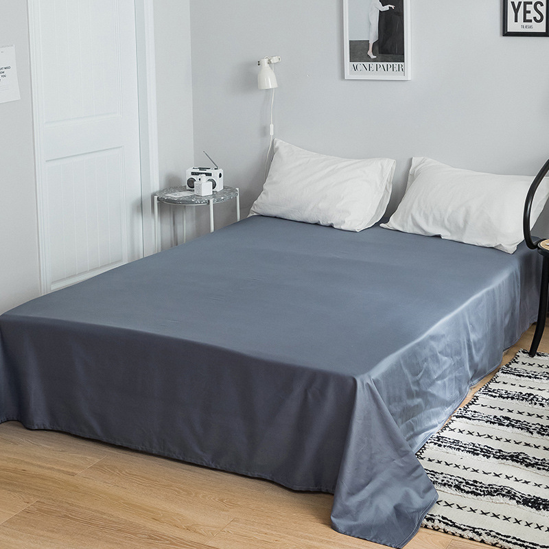 批发全棉床单单件1.8/2米双人床1.5m男女单人学生宿舍纯色棉布双|ms