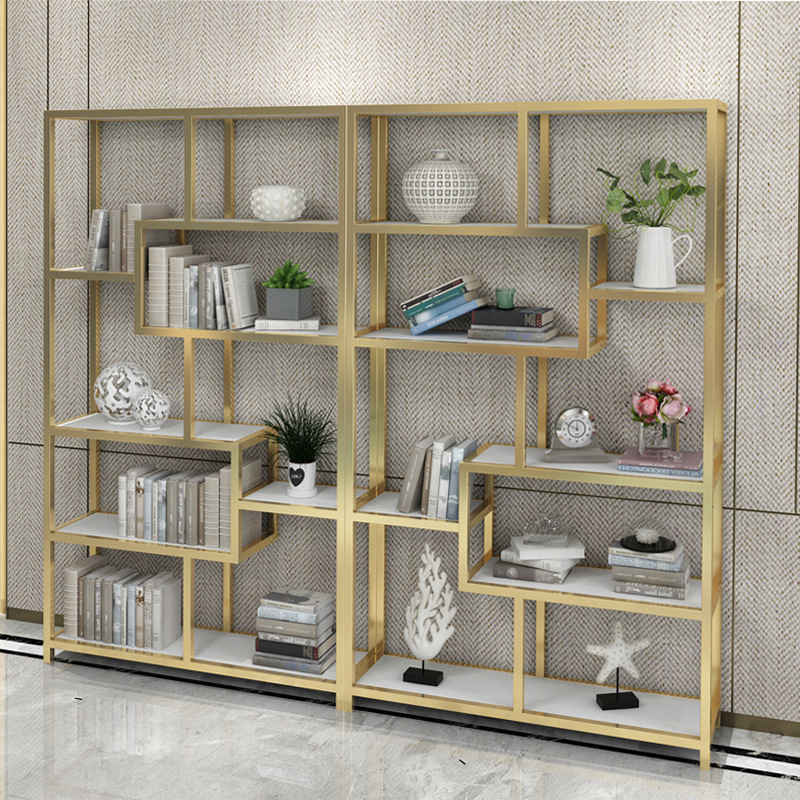 Simple bookshelf to ground Shelf Solid wood bookcase bookshelf combination Modern simplicity a living room Office Display rack