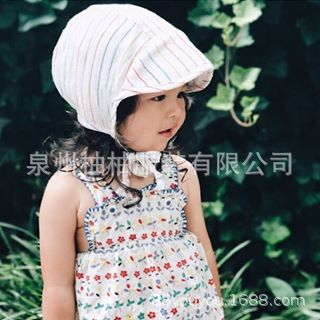 ins Multicolor Visor Europe and America Big hat Frenum children men and women baby baby Hat Autumn and winter