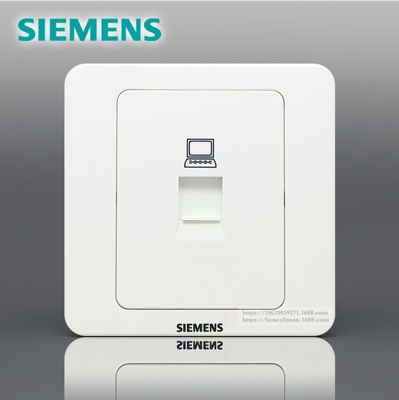 SIEMENS 远景 一位八芯电脑插座RJ45 (六类,非屏蔽) 5TG01271CC1