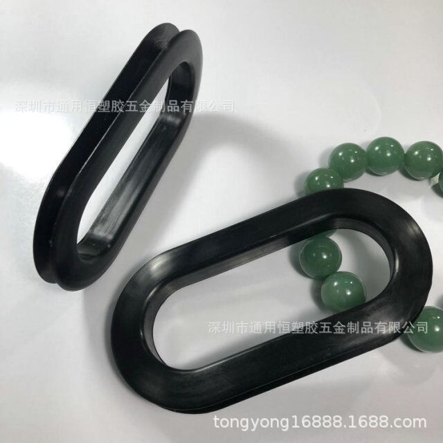 现货供应透明带牙纸箱扣椭圆形纸箱扣手纸箱扣环7MM纸箱扣把手