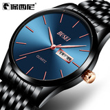 Водонепроницаемые ультратонкие швейцарские часы, модные кварцевые мужские часы, оптовые продажи