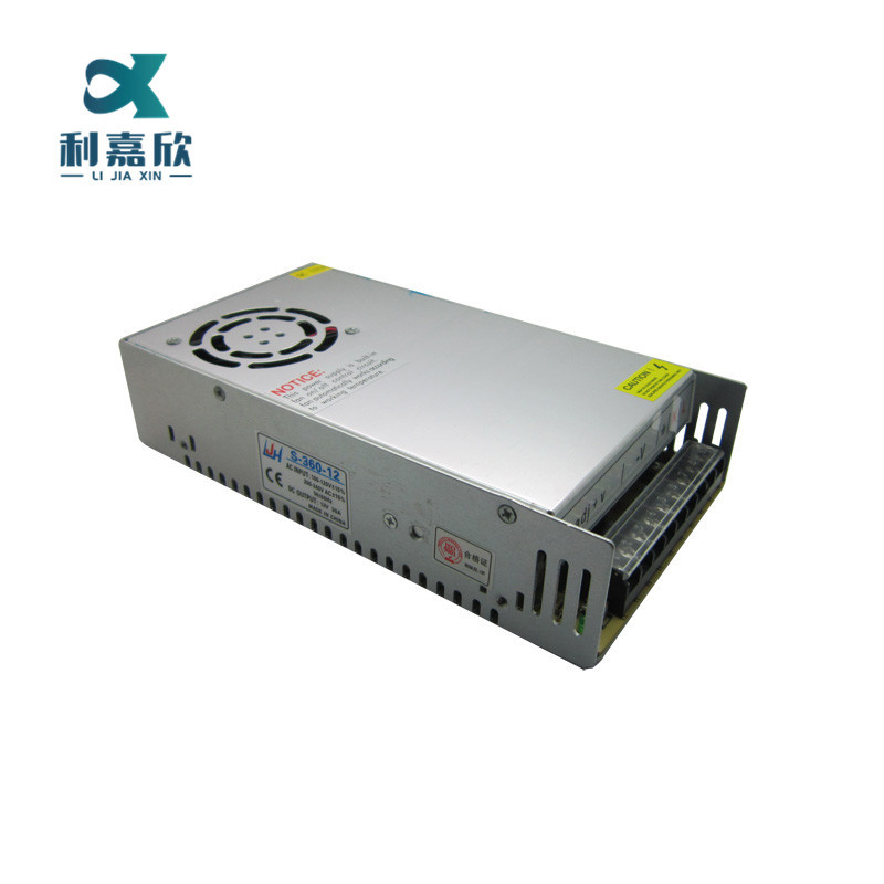 S-360-12 12v30a开关电源 监控安防LED灯条灯带稳压供电电源 360W