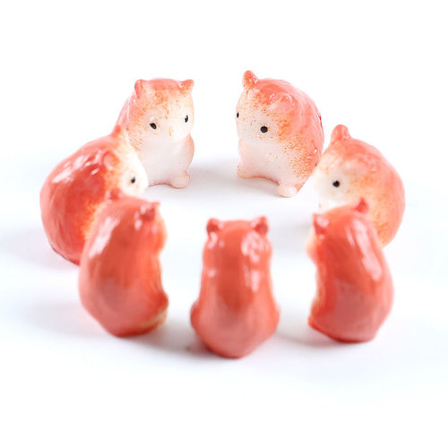 Zakka groceries, mouse micro-landscape accessories, resin crafts small ornaments, cute hamster, background props