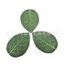 仿真玫瑰葉綠葉 絲印葉子單片 喜糖盒花環帽子拖鞋DIY配件
