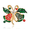 Christmas brooch, accessory for elderly lapel pin