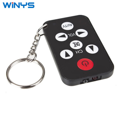 厂家直销迷你红外万能电视机遥控器超薄黑色通用多功能电视遥控器|ms