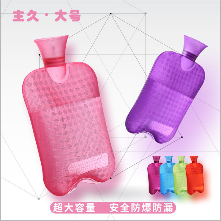 灌水暖水袋透明热水袋注水式清仓防漏加厚防爆保温暖手宝
