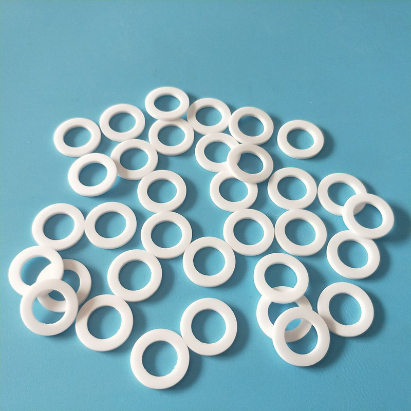 氧化铝95瓷垫圈 瓷环 绝缘耐高温陶瓷加热片13.5*8.5*1.2