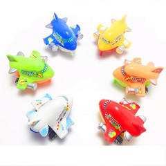 Tray Display Airplane Toy Gift Cartoon Toy 6 Color Mixed OP Plastic Bounce Airplane Best Selling