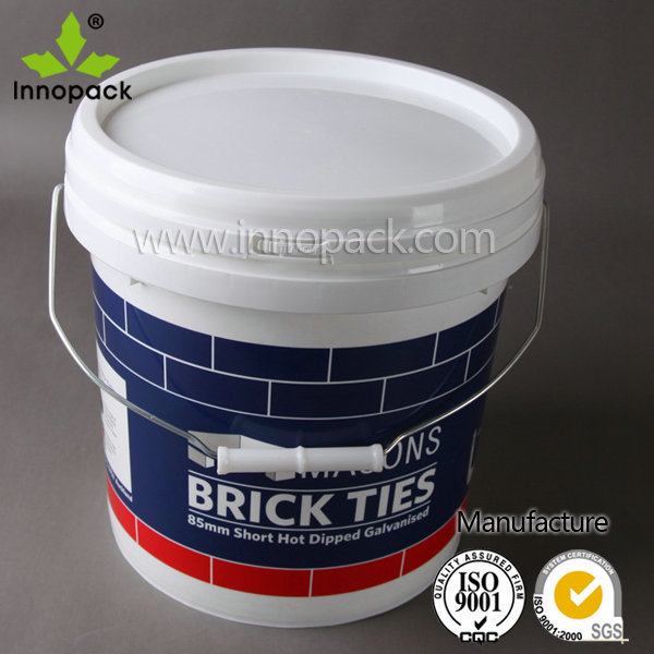 Q-【批发销售】10升10公斤塑料桶带盖可印刷圆形塑料桶