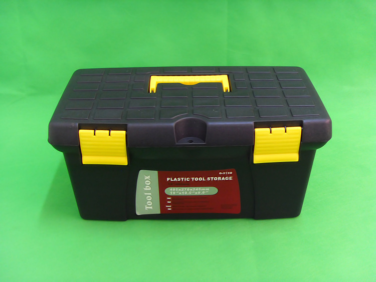 厂家直供材料箱工程箱塑料收纳箱 手提式 五金工具箱19寸便携