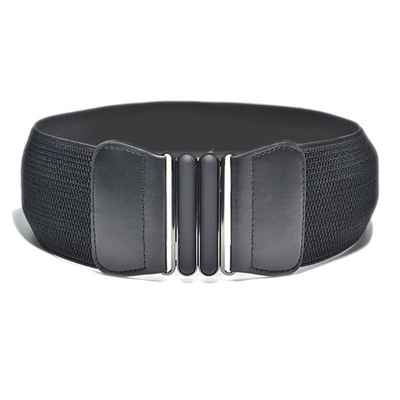 new pattern lady Elastic Super wide belt fashion Korean Edition collocation Dress decorate Wide girdle goods in stock wholesale