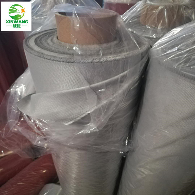 灰色双面PVC涂层布 挡雨防水布 阻燃布 帆布软接