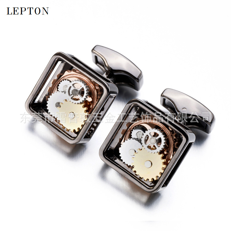 High-end mechanical cufflinks men's gear...