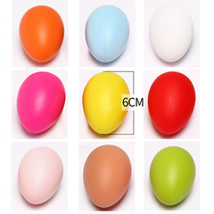 6cm Intelligent DIY Easter Egg Craft Material, Painted Children's Elementary School Eggs, No Ribbon